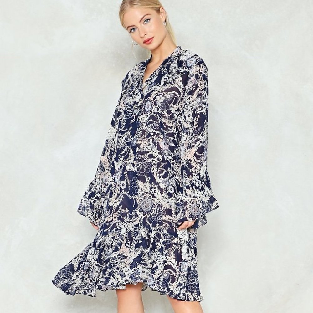 Nasty Gal boho Grow See the World Floral Dress